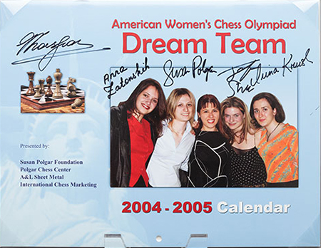 Dream Team Calendar from the 2004 Chess Olympiad, Calvià, Majorca, Spain