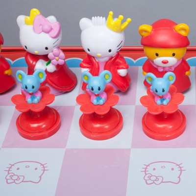 Sababa Toys/Sanrio, Hello Kitty Chess Game in Deluxe Collector Tin, 2004